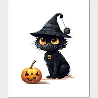 black cats lover for halloween Posters and Art